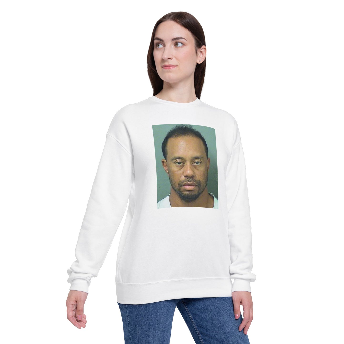 Tiger Mugged Crew Neck